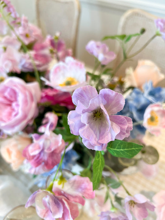 Purple Wild Geranium -Artificial Silk Flower