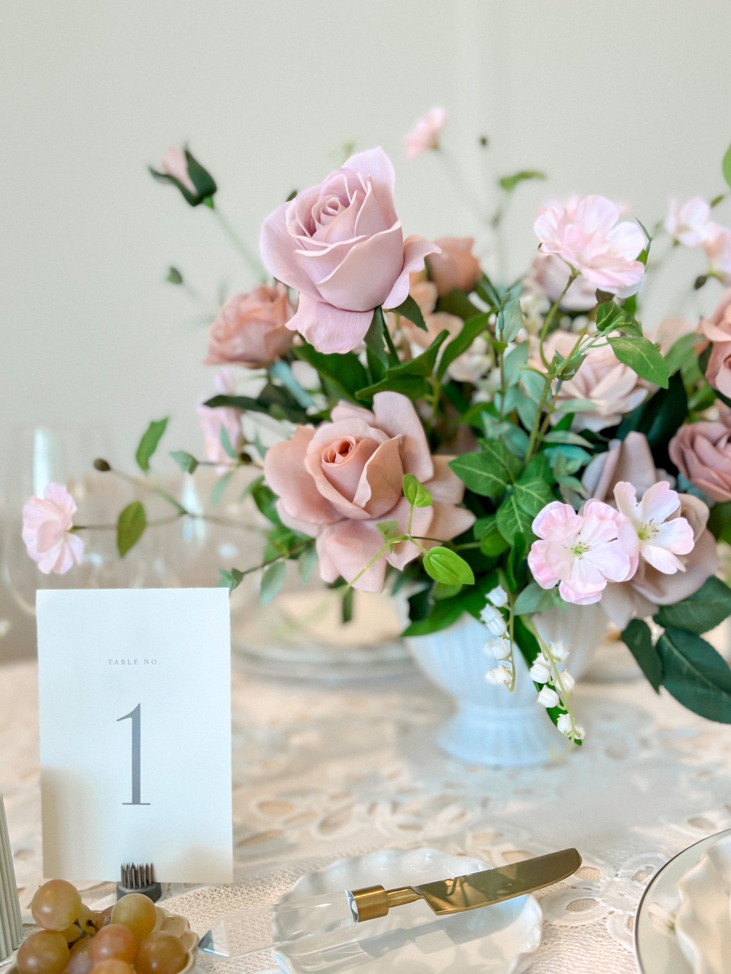 Blush Wild Geranium -Artificial Silk Flower