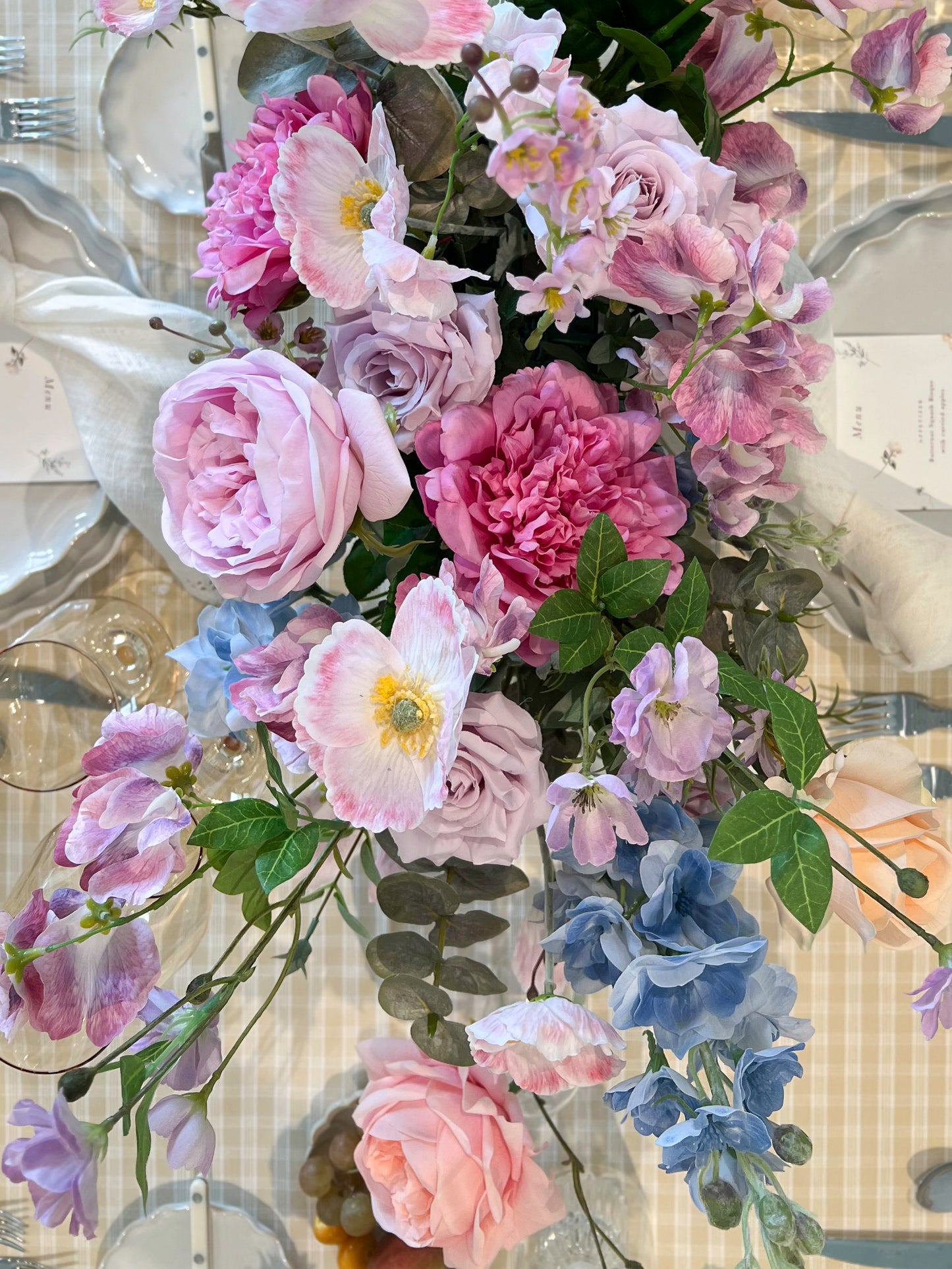 Blue Delphinium -Artificial Real Touch