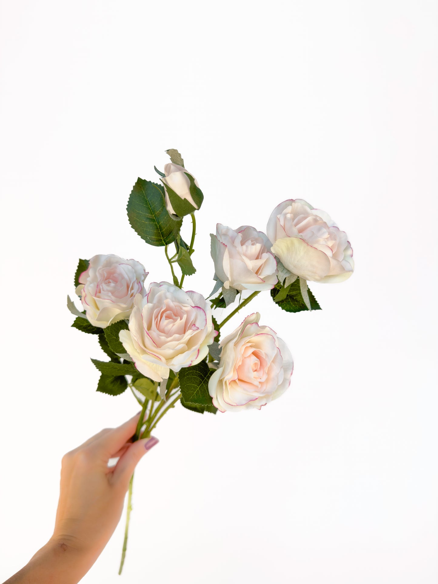 Blush Celestial Spray Rose -Artificial Real Touch