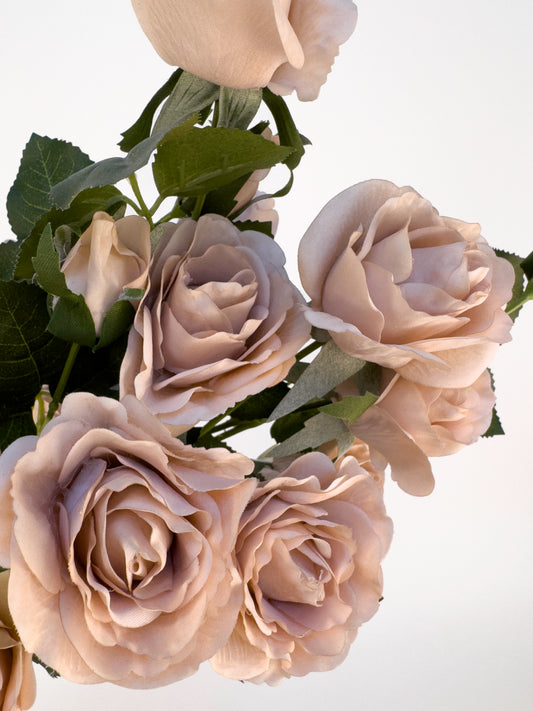 Cappuccino Spray Rose -Artificial Real Touch