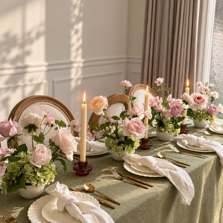 The Blush & Green Centerpiece