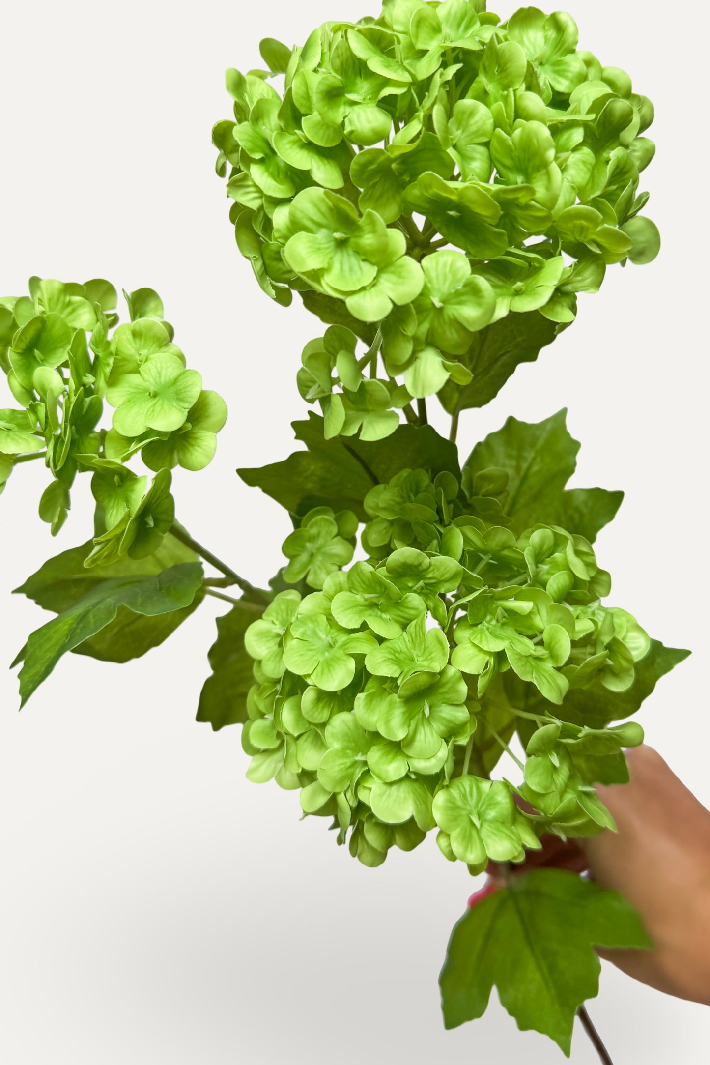 Green Snowball Hydrangea -Artificial Real Touch