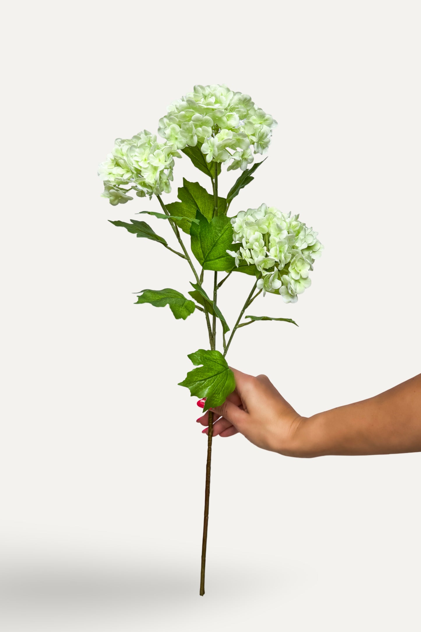 Light Green Snowball Hydrangea -Artificial Real Touch