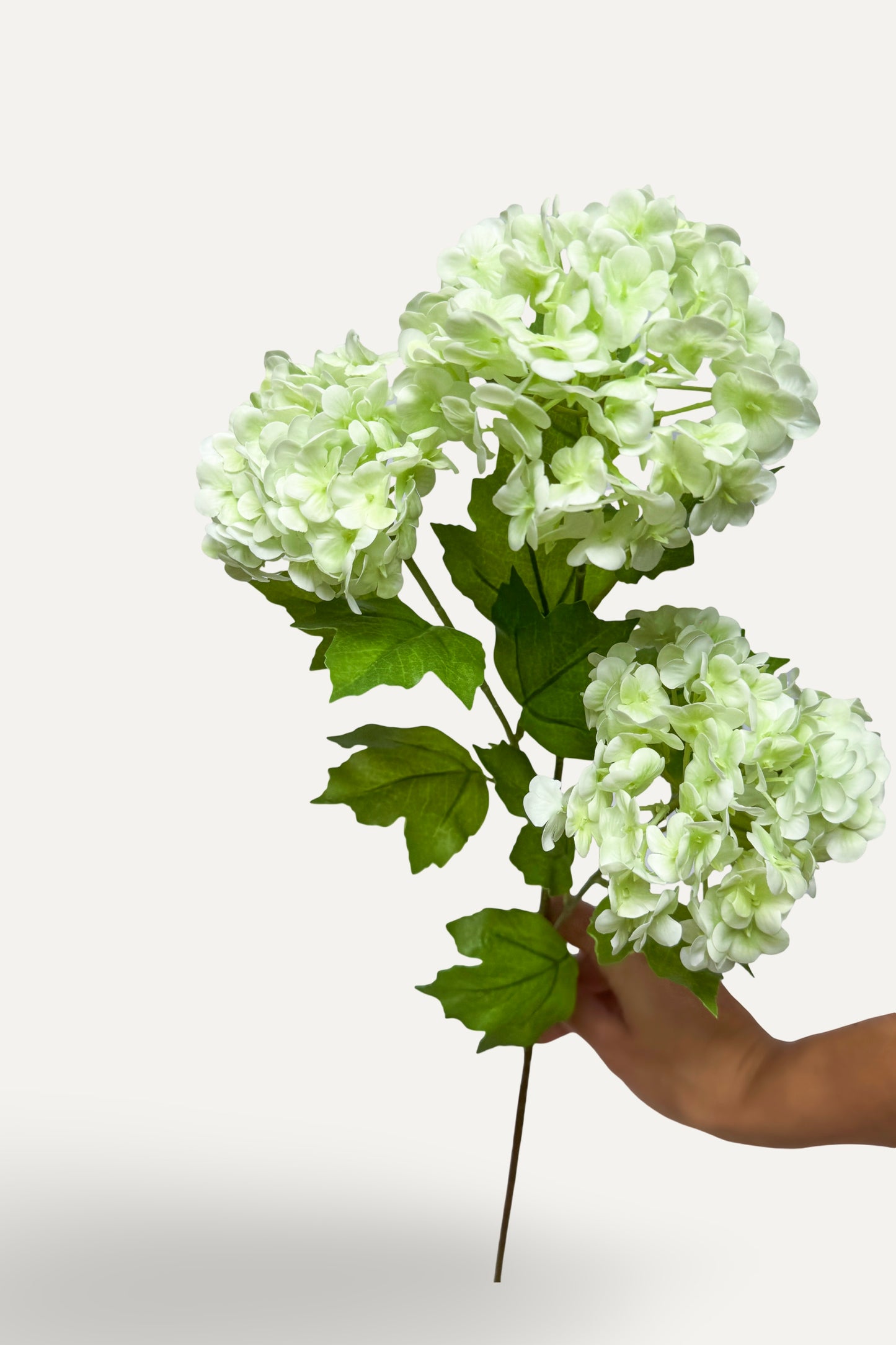 Light Green Snowball Hydrangea -Artificial Real Touch