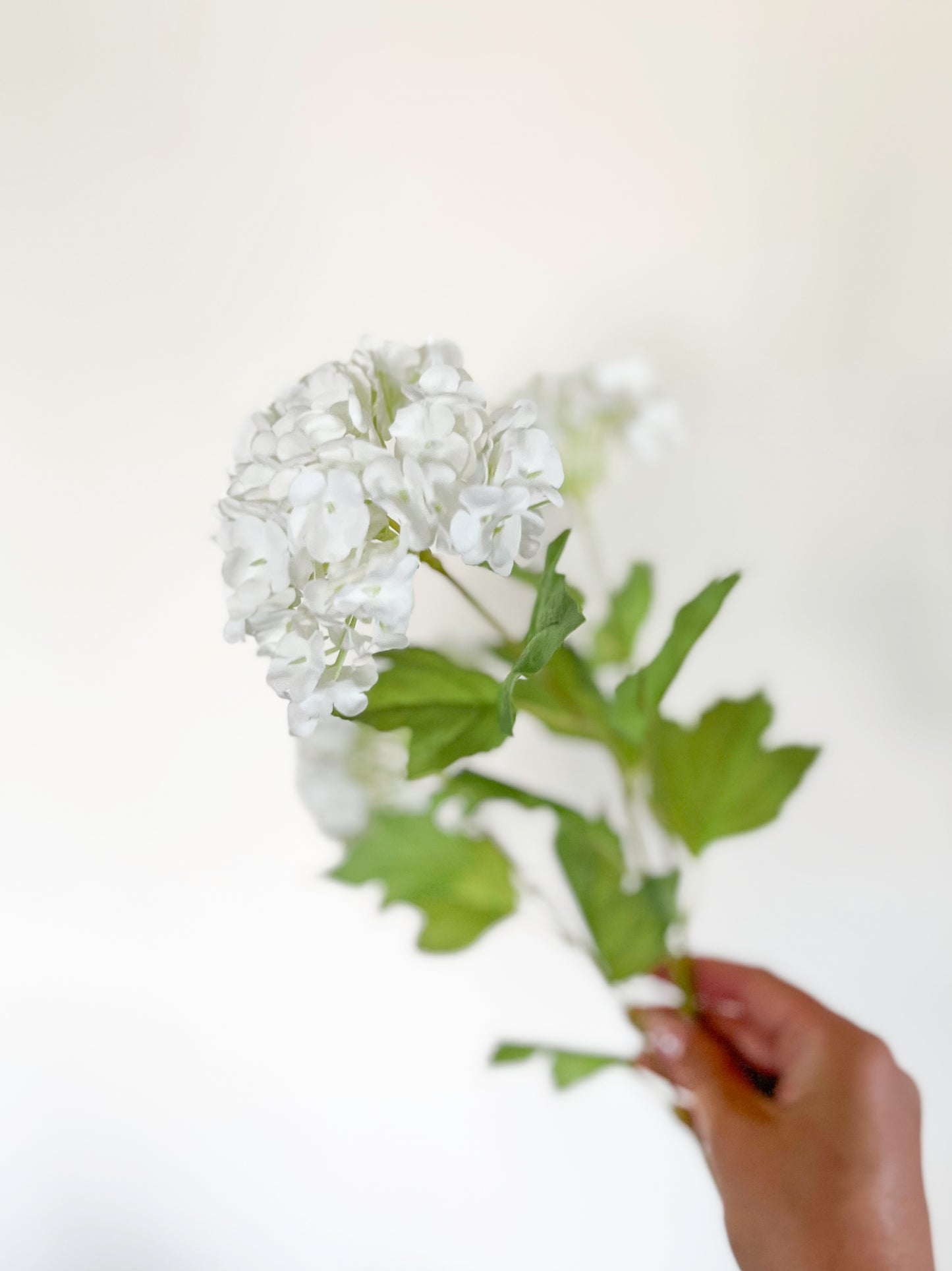 White Snowball Hydrangea -Artificial Real Touch