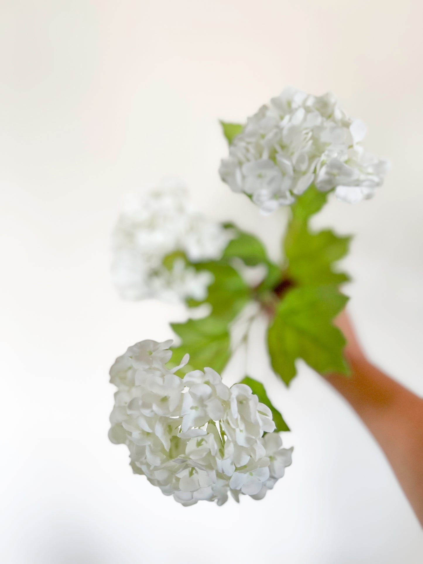 White Snowball Hydrangea -Artificial Real Touch