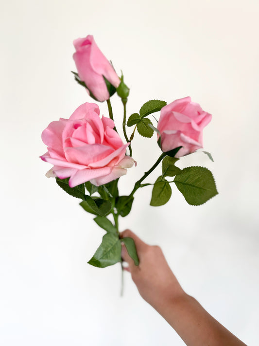 Pinkaboo Pink Rose -Artificial Real Touch