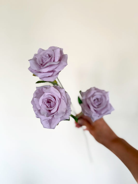 Purple Haze Roses -Artificial Silk Flower