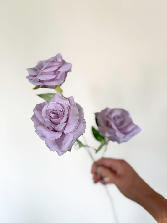 Purple Haze Roses -Artificial Silk Flower