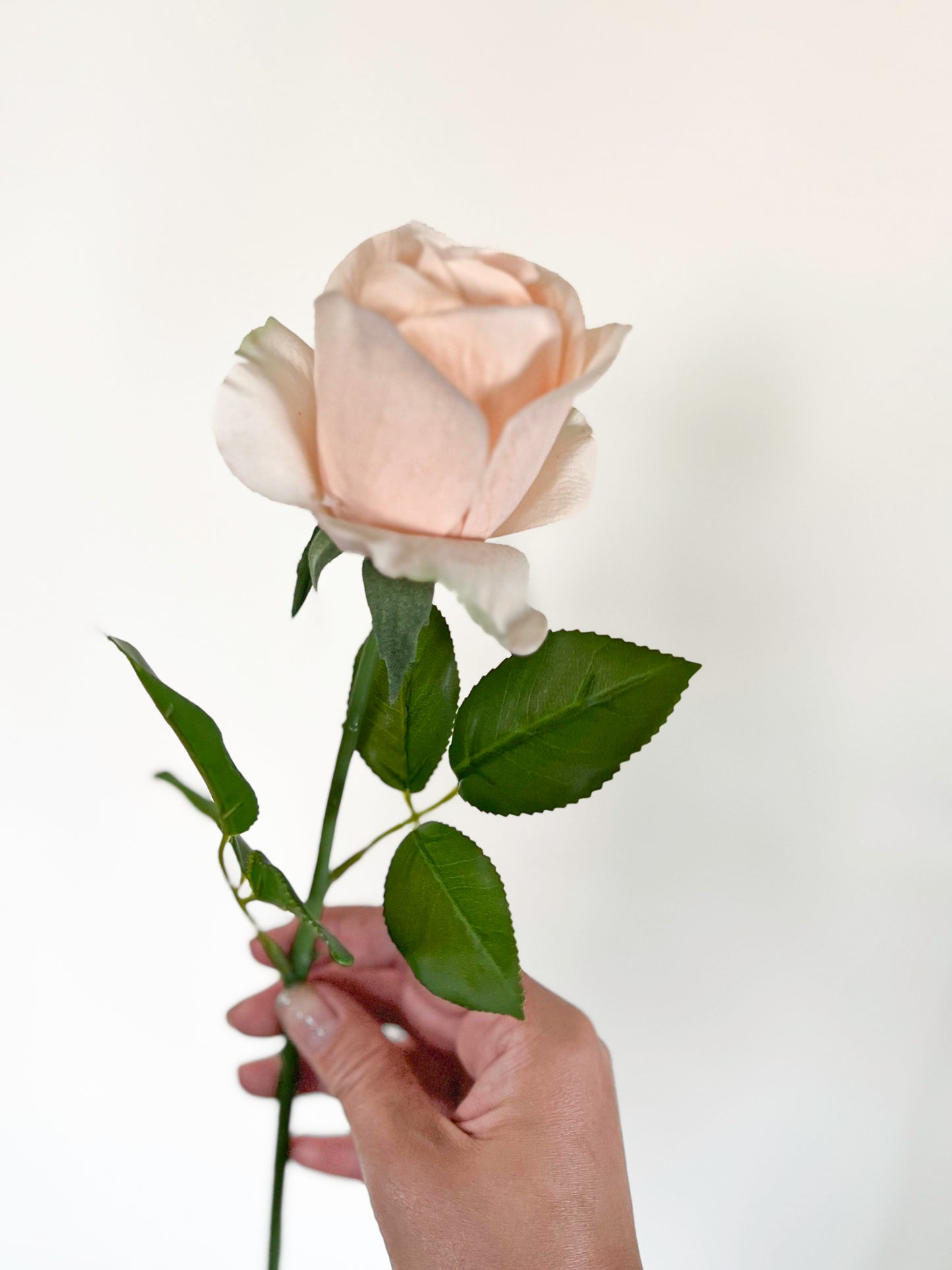 Peach Tiffany Rose -Artificial Real Touch Flower
