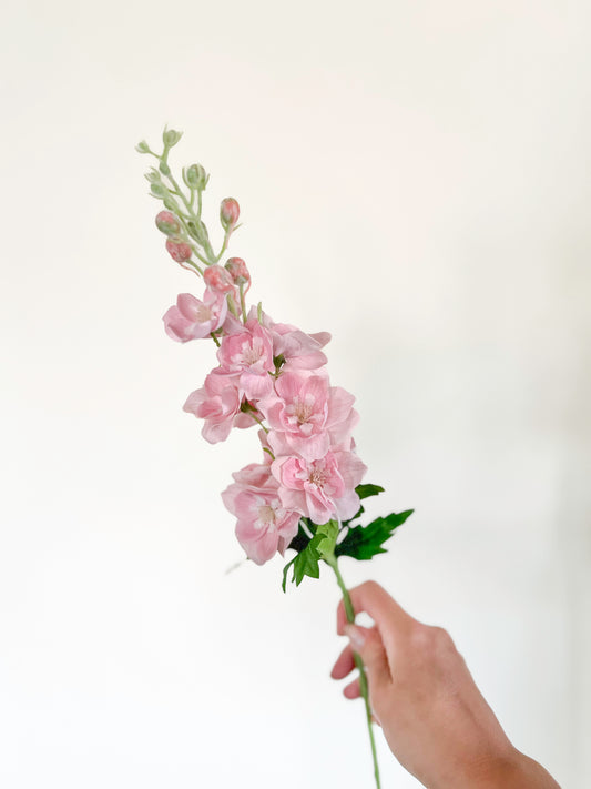 Pink Delphinium -Artificial Real Touch