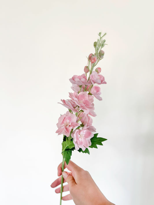 Pink Delphinium -Artificial Real Touch