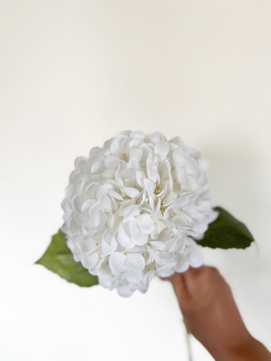 White Hydrangea -Artificial Real Touch