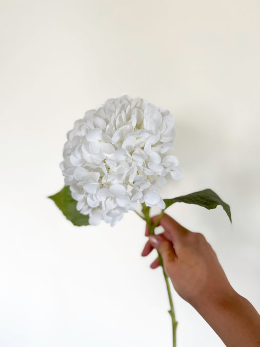 White Hydrangea -Artificial Real Touch