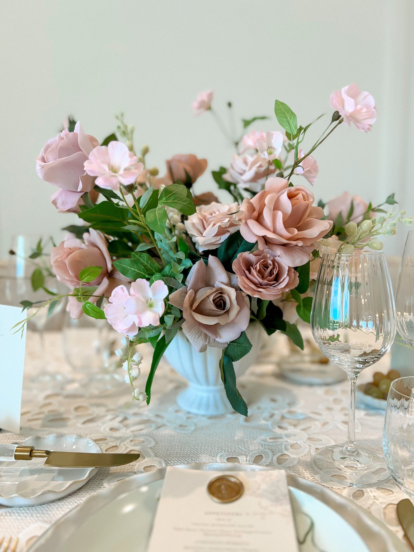 Cappuccino Rose -Artificial Real Touch