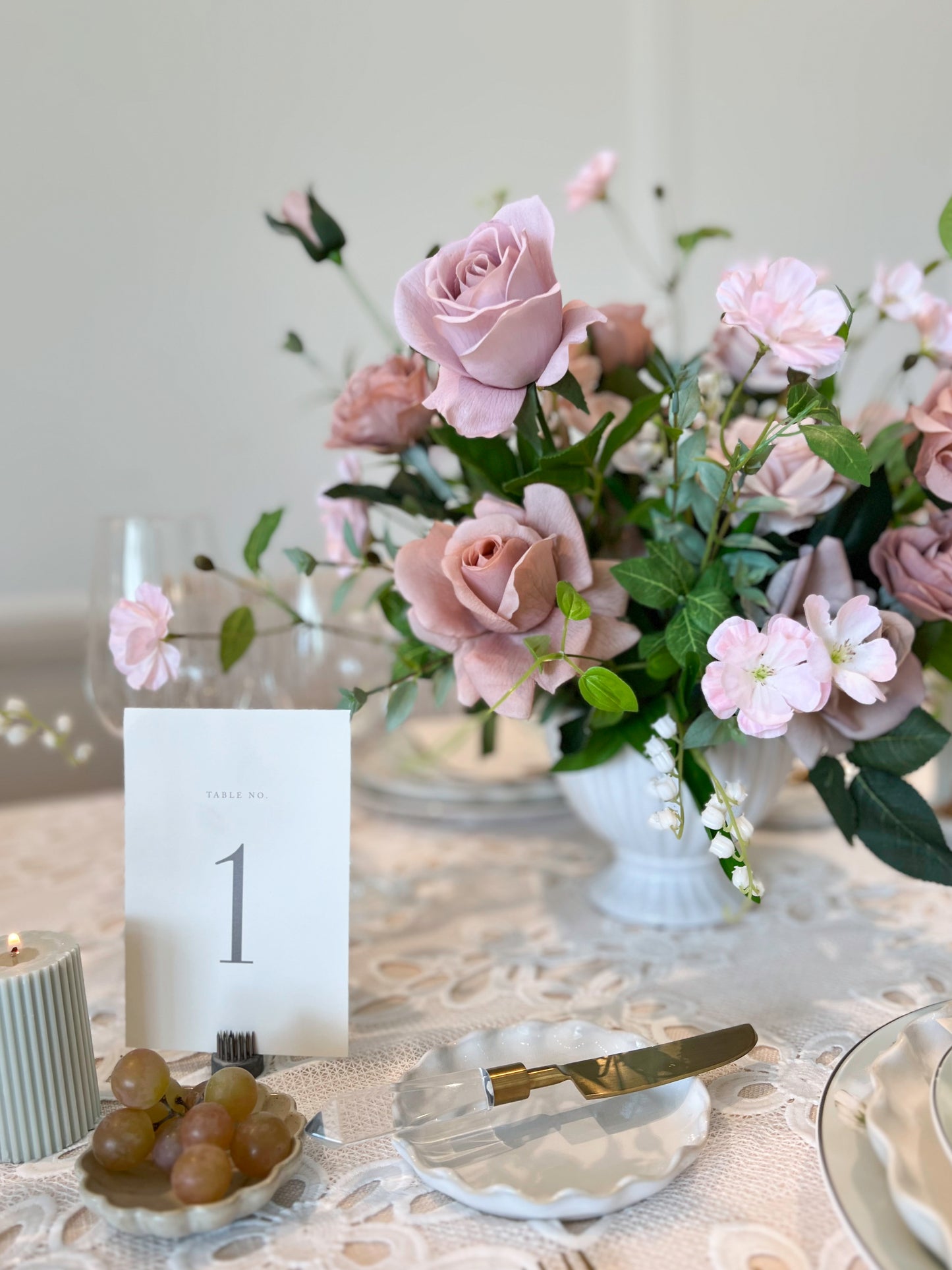 Cappuccino Rose -Artificial Real Touch