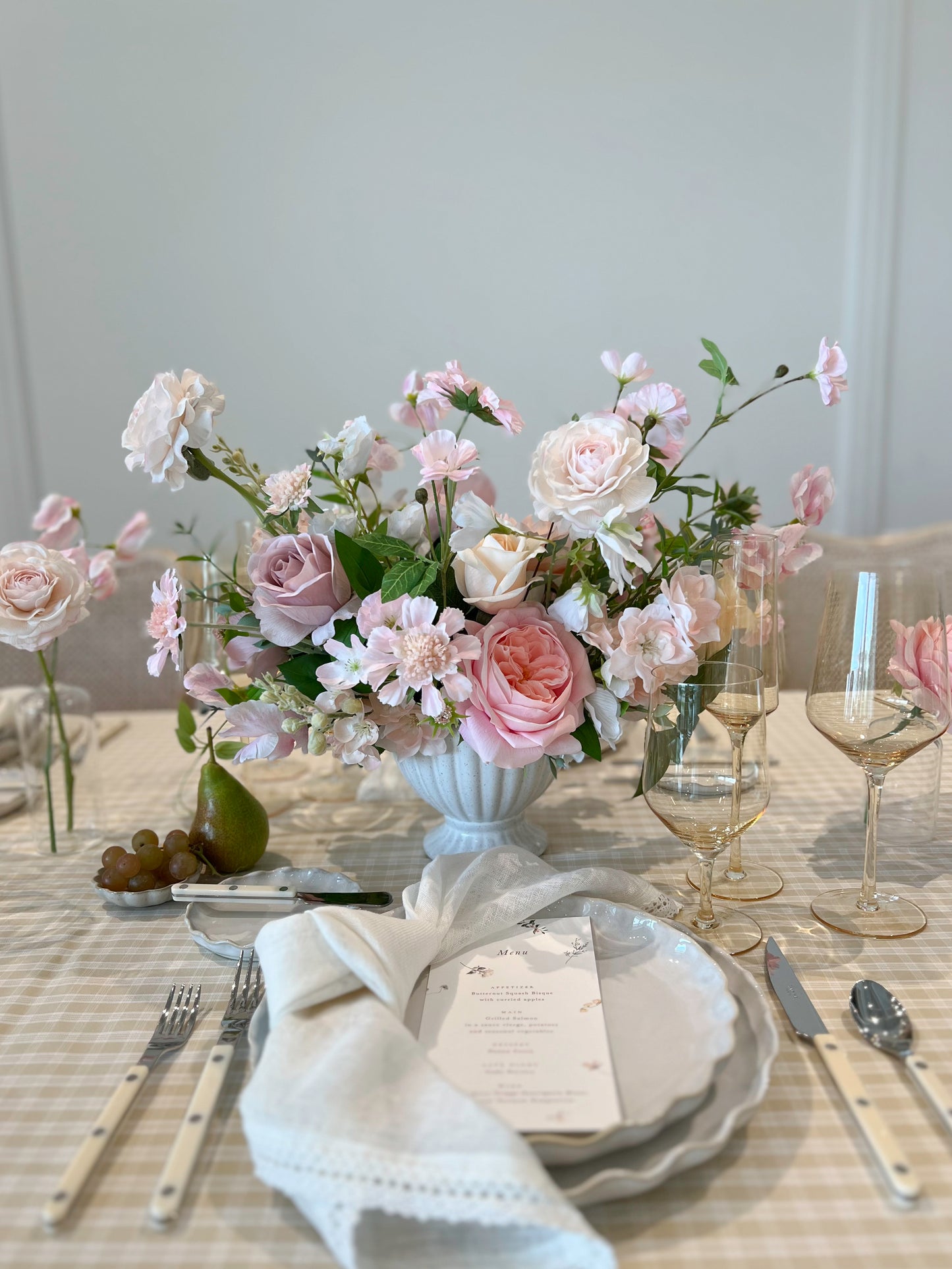 Mayras Bridal Pink Rose -Artificial Real Touch