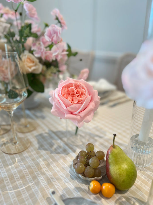 Mayras Bridal Pink Rose -Artificial Real Touch