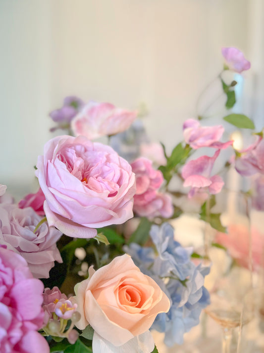 Peach Tiffany Rose -Artificial Real Touch Flower