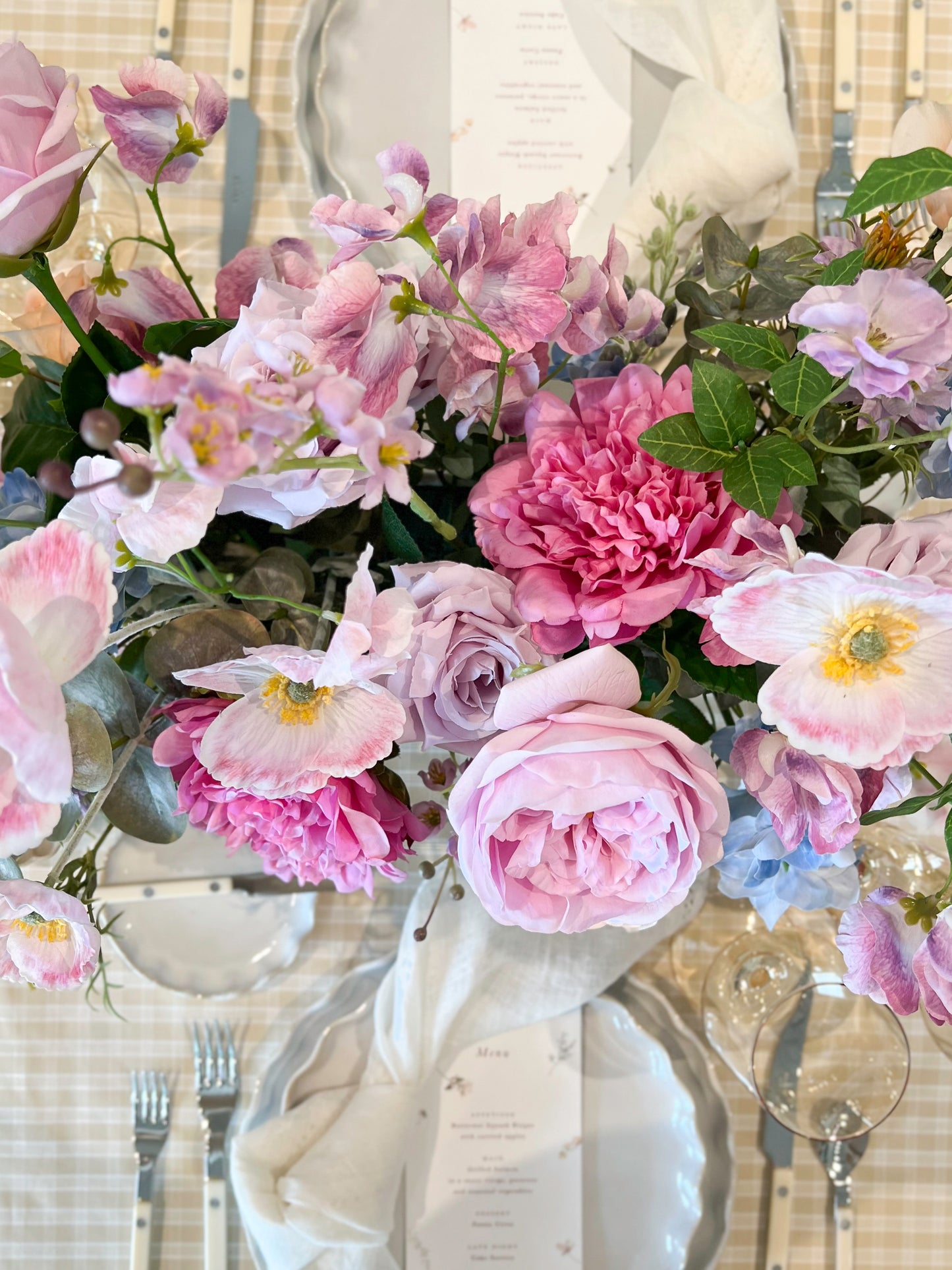 Pink Shirley Poppy-Artificial Real Touch Flower