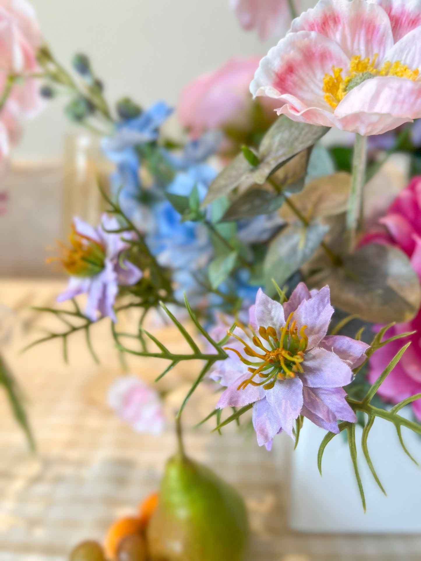 Lavender Nigella -Artificial Real Touch Flower
