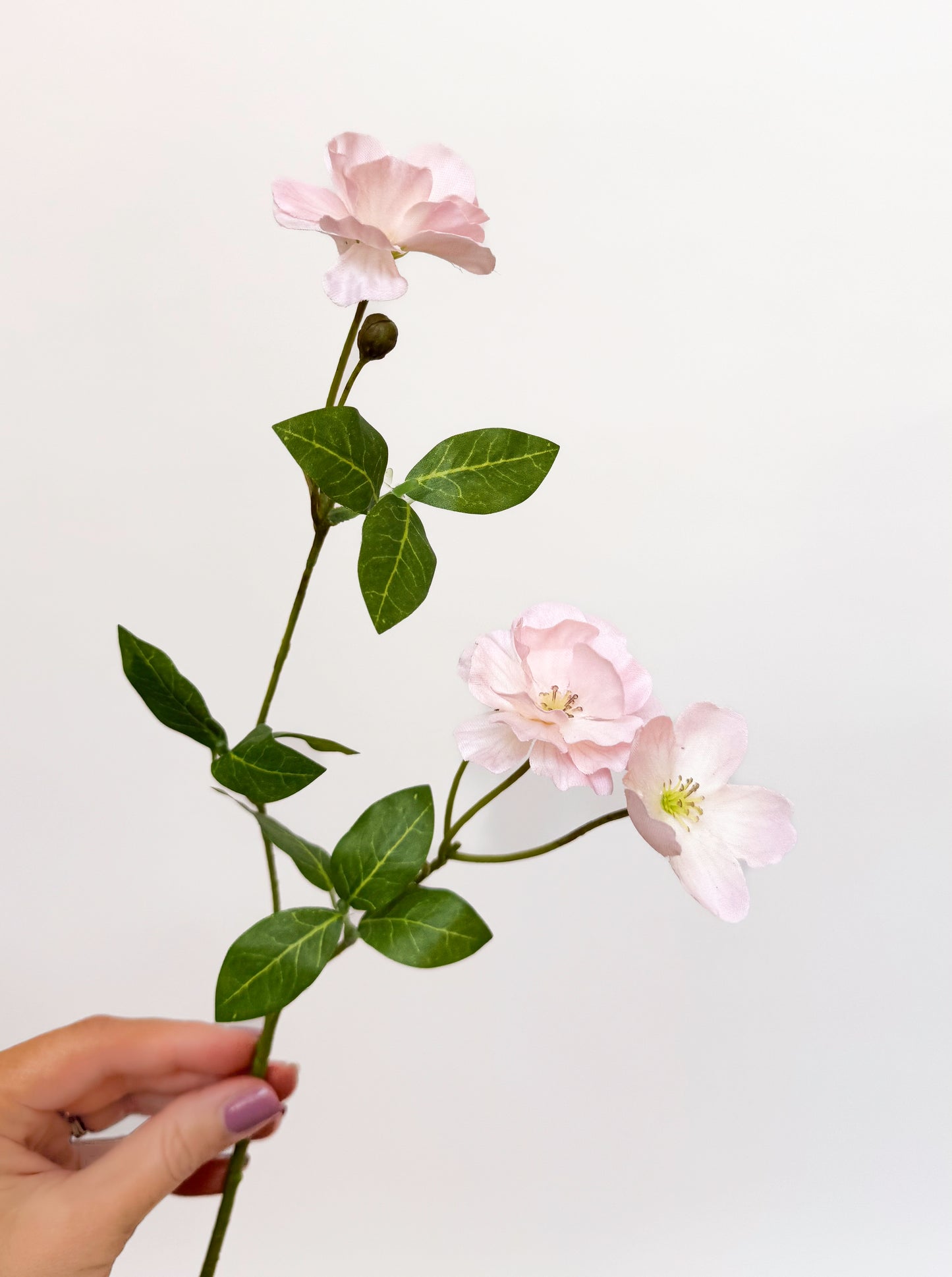 Blush Wild Geranium -Artificial Silk Flower