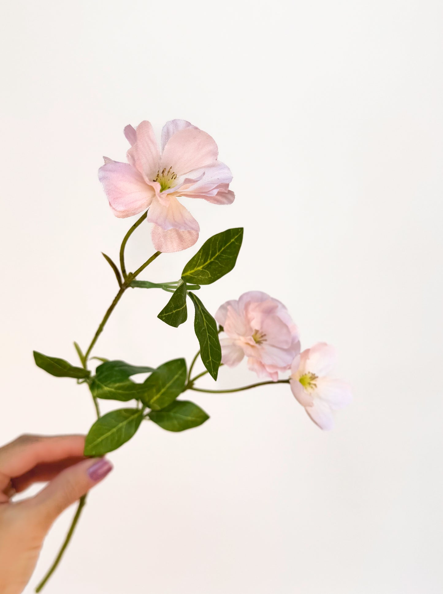 Blush Wild Geranium -Artificial Silk Flower