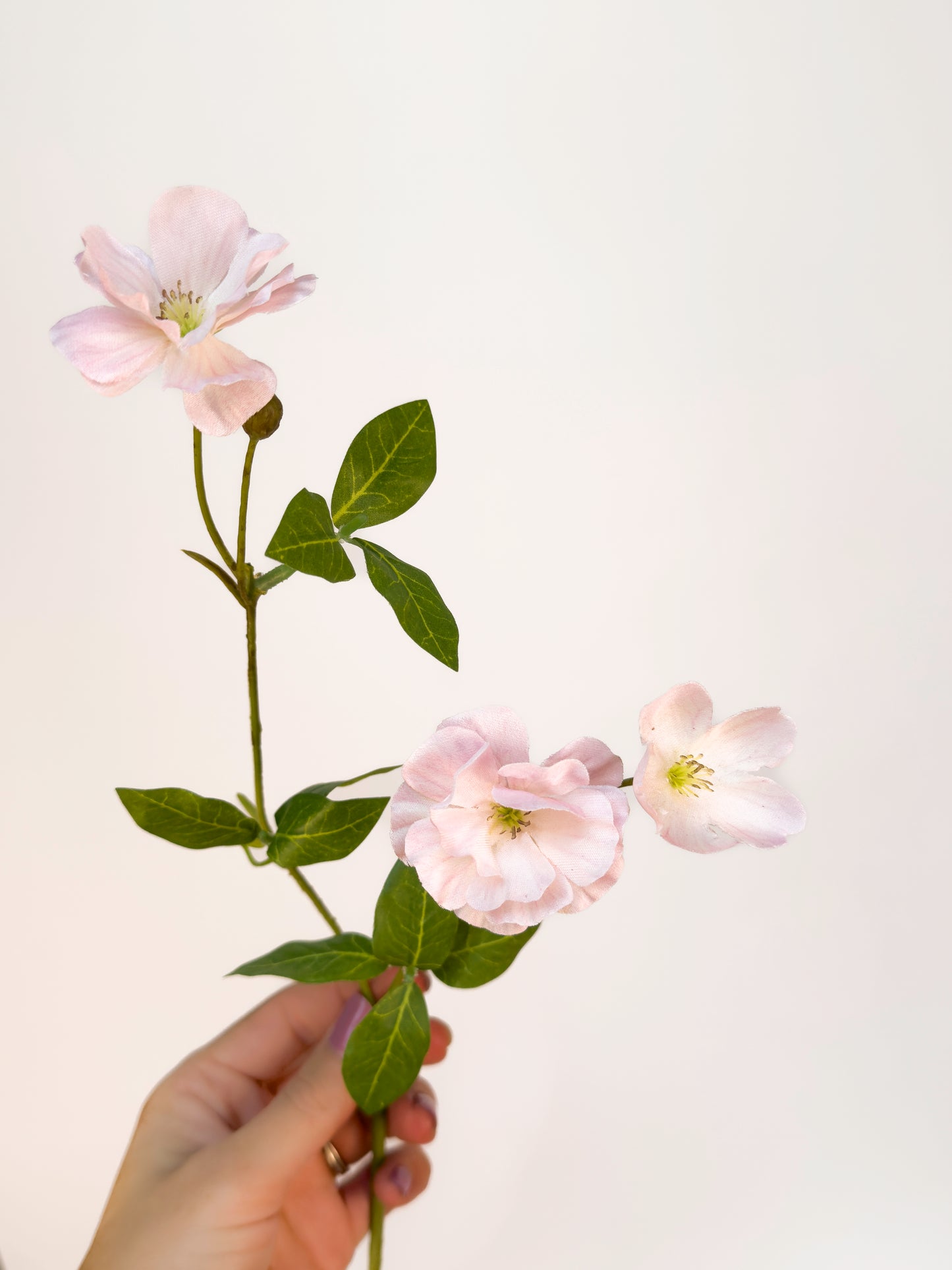 Blush Wild Geranium -Artificial Silk Flower
