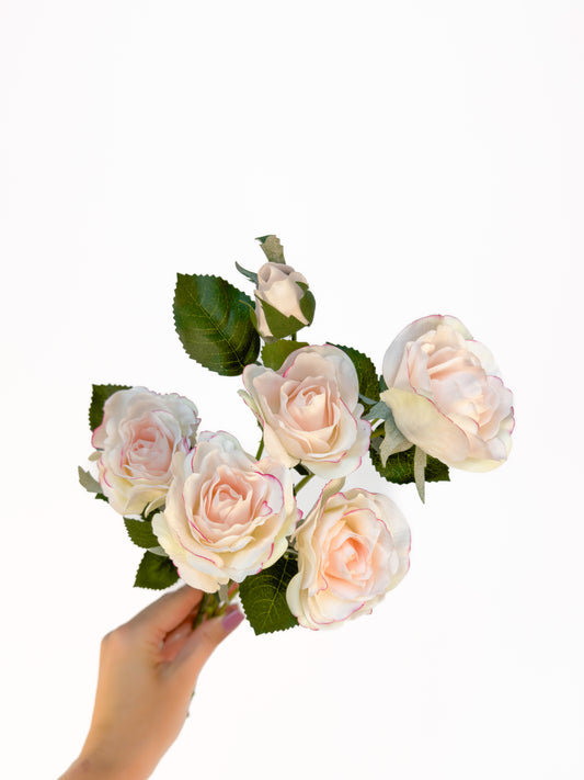 Blush Celestial Spray Rose -Artificial Real Touch