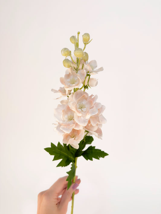 Peach Delphinium -Artificial Real Touch