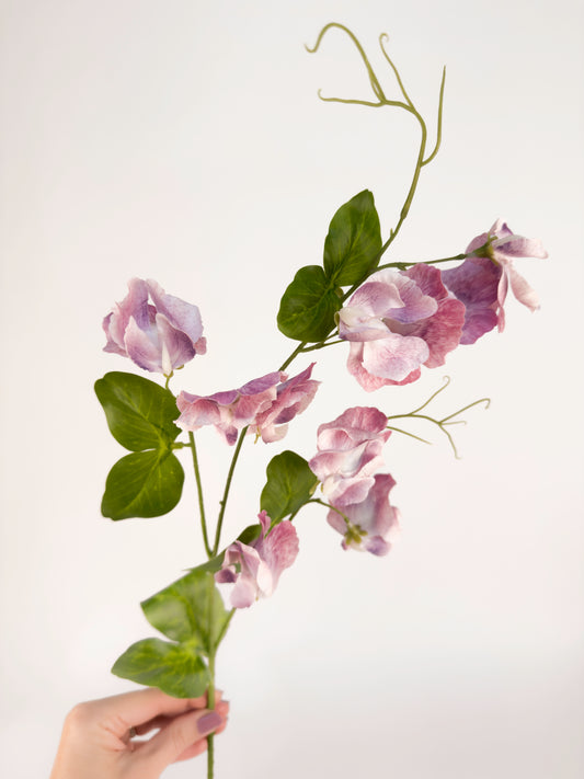 Mauve Sweetpea -Artificial Real Touch