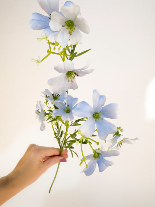 Blue Tweedia Flower -Artificial Silk