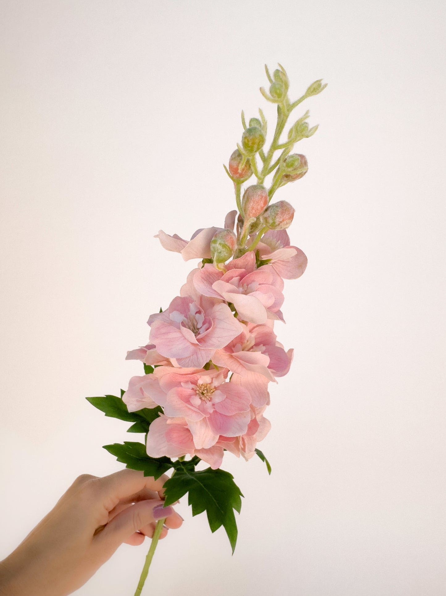 Pink Delphinium -Artificial Real Touch