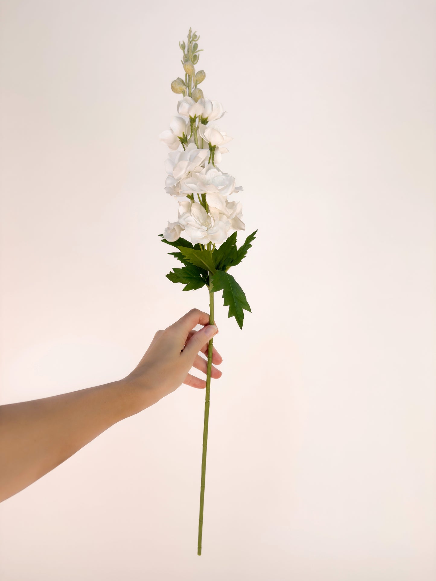White Delphinium -Artificial Real Touch
