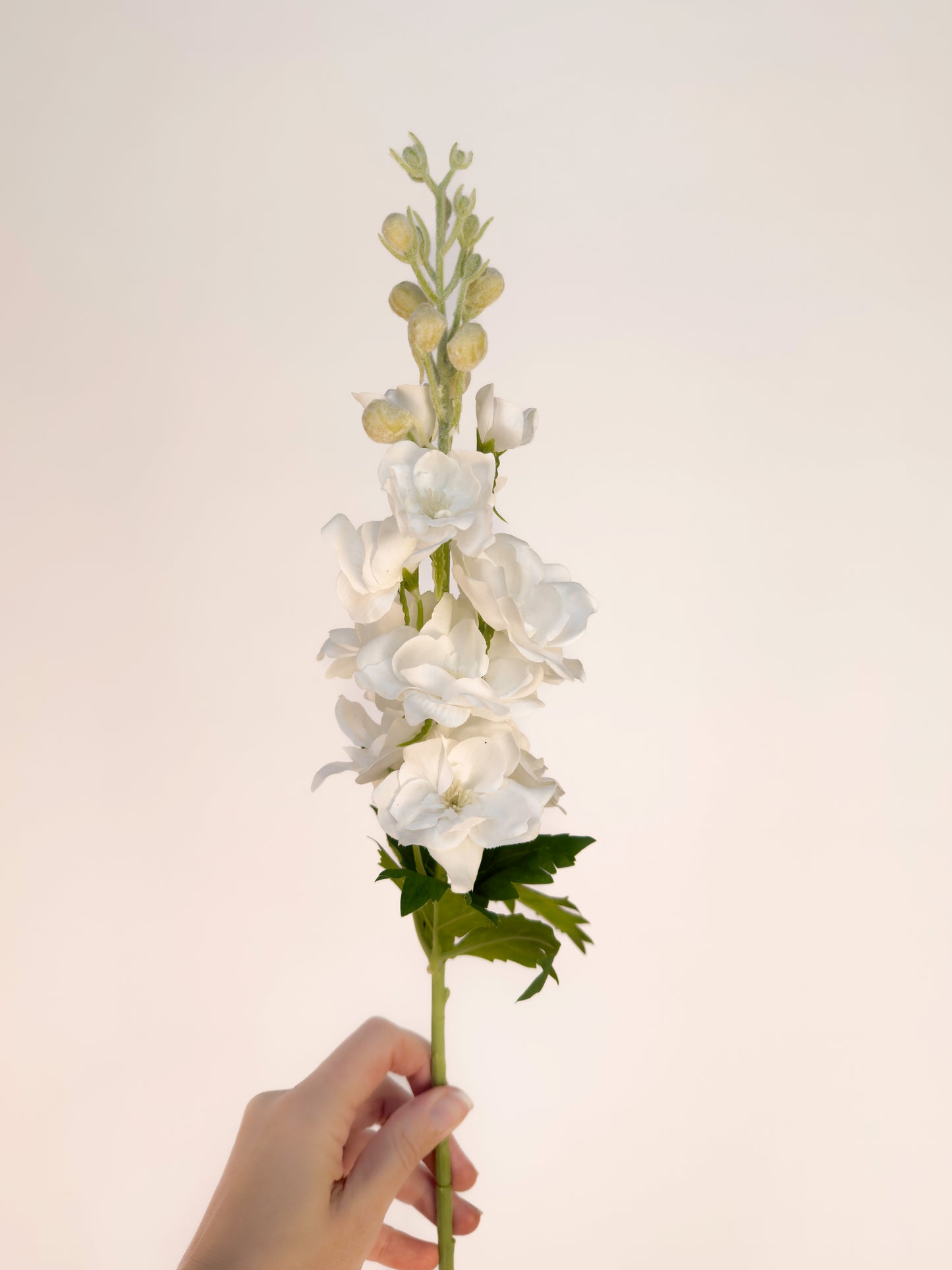 White Delphinium -Artificial Real Touch
