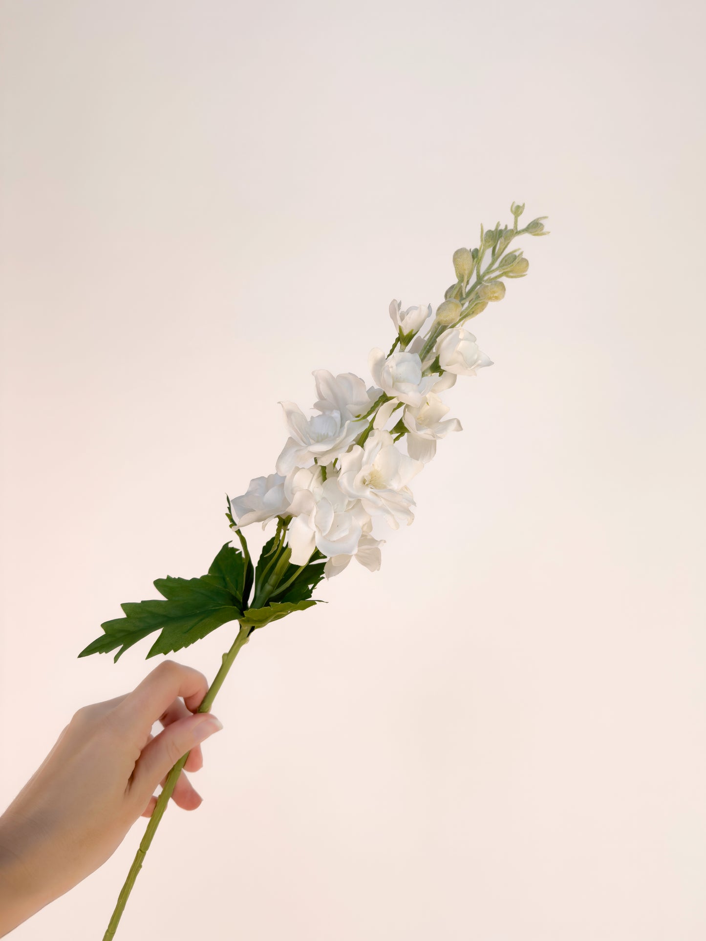 White Delphinium -Artificial Real Touch
