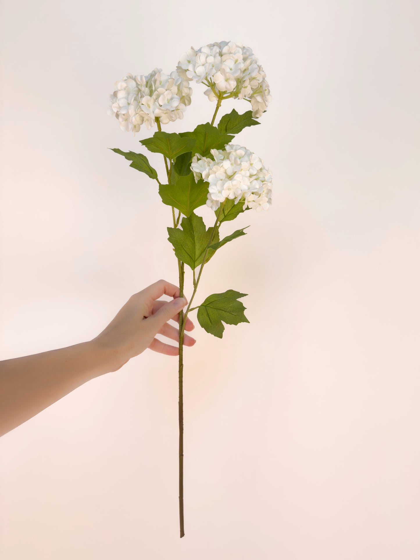 White Snowball Hydrangea -Artificial Real Touch
