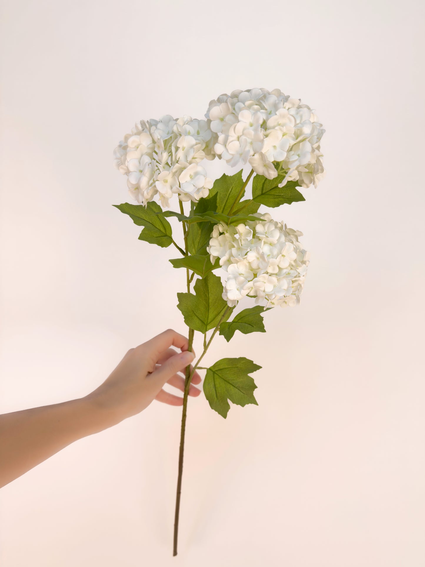 White Snowball Hydrangea -Artificial Real Touch